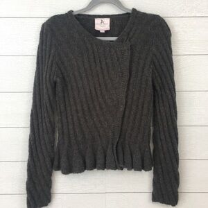 Romeo & Juliet Couture Peplum Cardigan